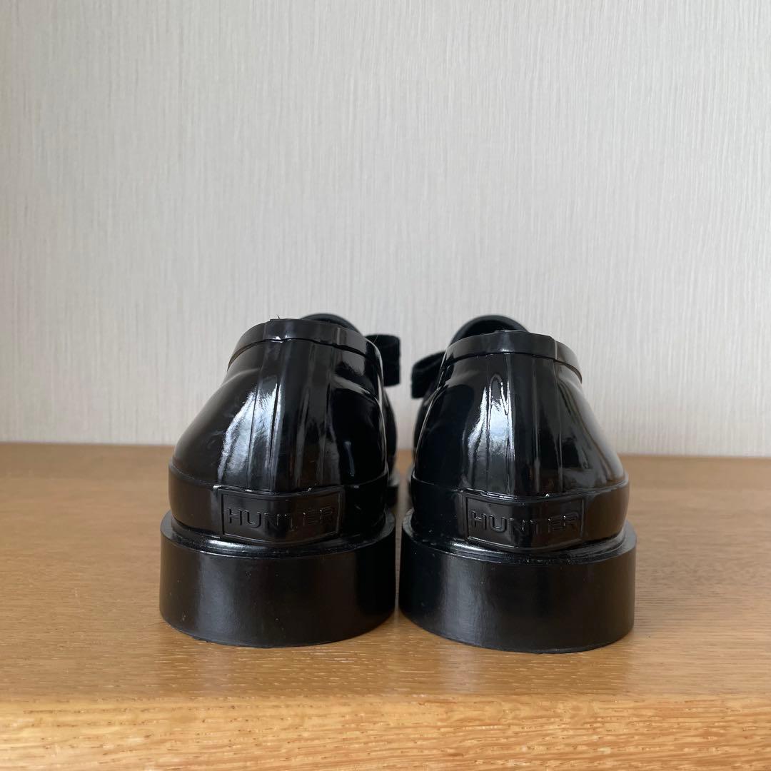 未使用　HUNTER ブラックハンター リファインドボウグロスペニーローファー