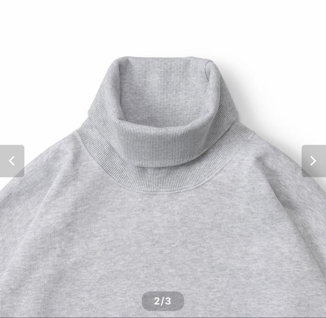 トップス everyone luxury cotton turtleneck sweat