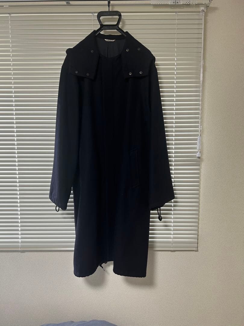 オーラリー　ライトメルトンフーデットコート