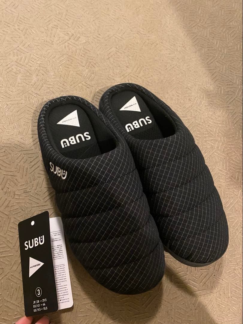 【レア】SUBU x and wander サンダル サイズ3 ブラック