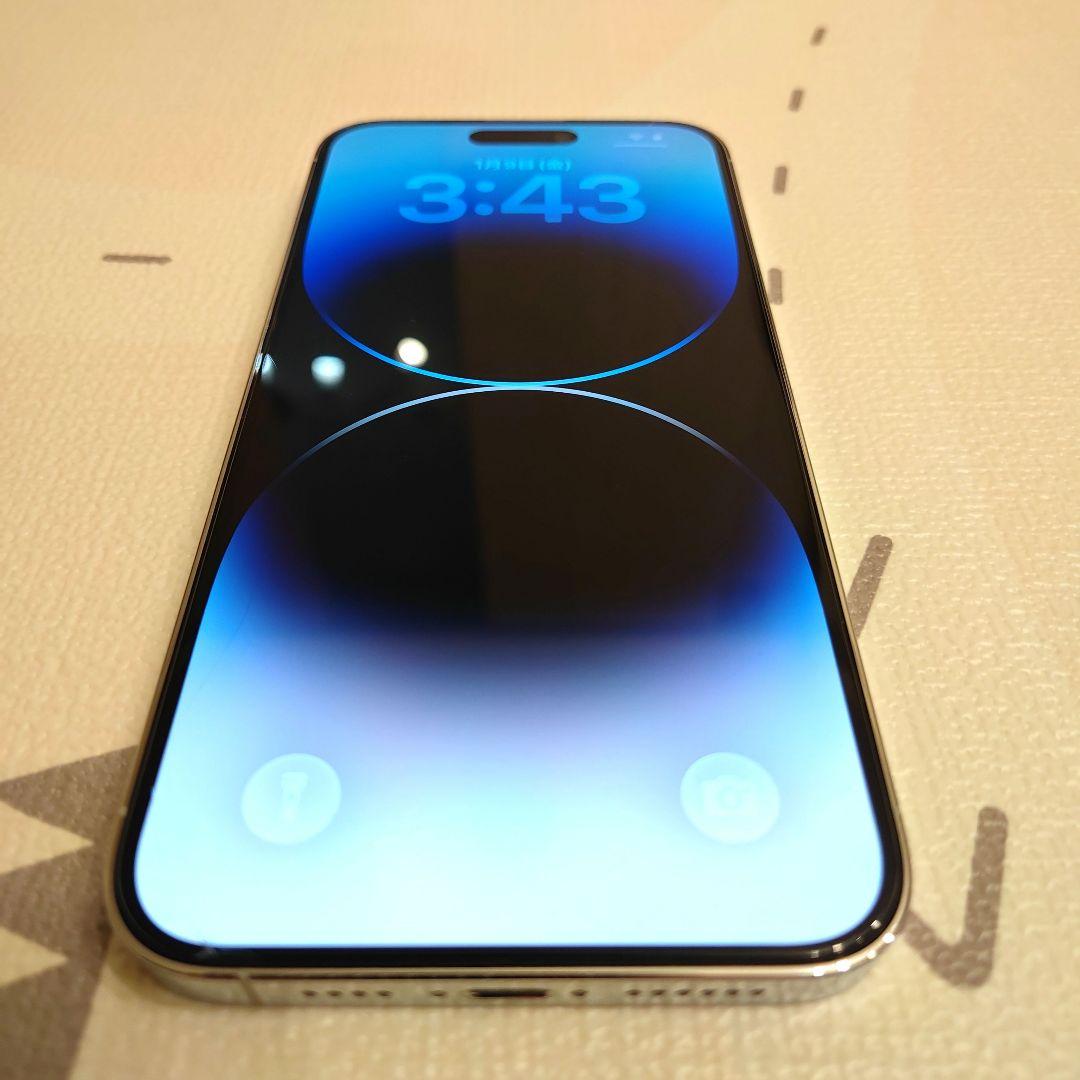 iPhone 14 ProMax 256GB シルバー 本体 ケース2点