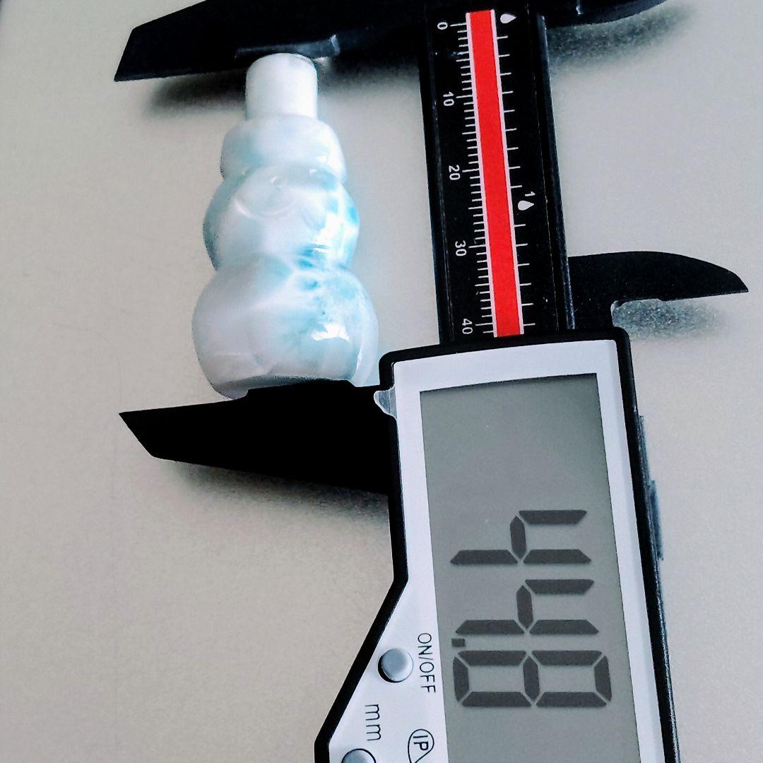 ラリマー トップクオリティ✨雪だるま チャーム 全体に美しいシャトヤンシー破格値