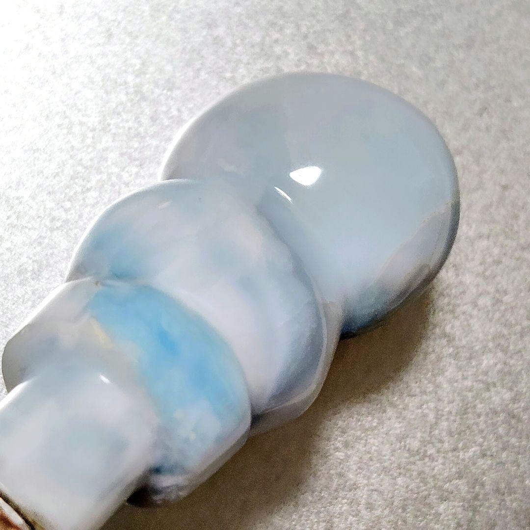 ラリマー トップクオリティ✨雪だるま チャーム 全体に美しいシャトヤンシー破格値