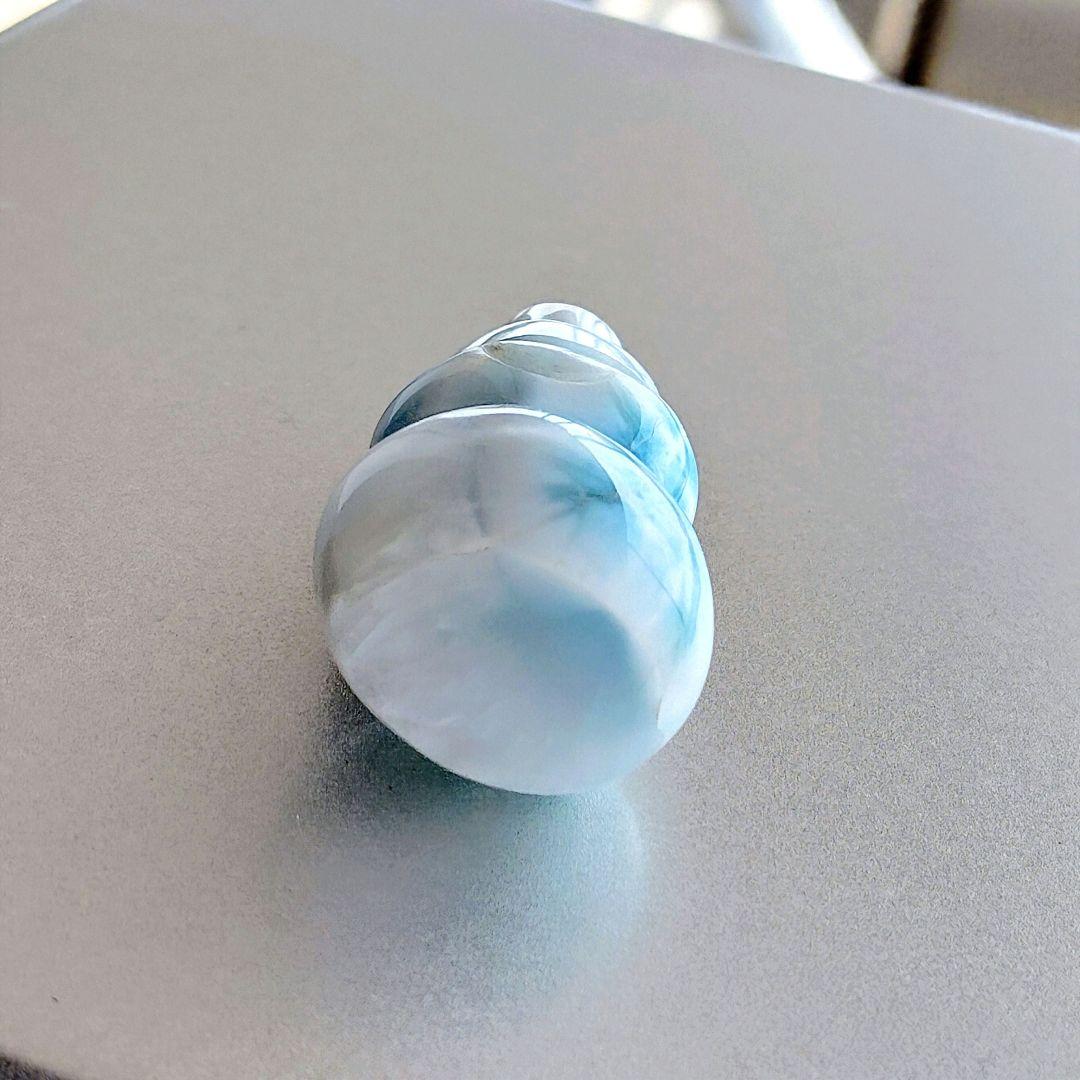 ラリマー トップクオリティ✨雪だるま チャーム 全体に美しいシャトヤンシー破格値