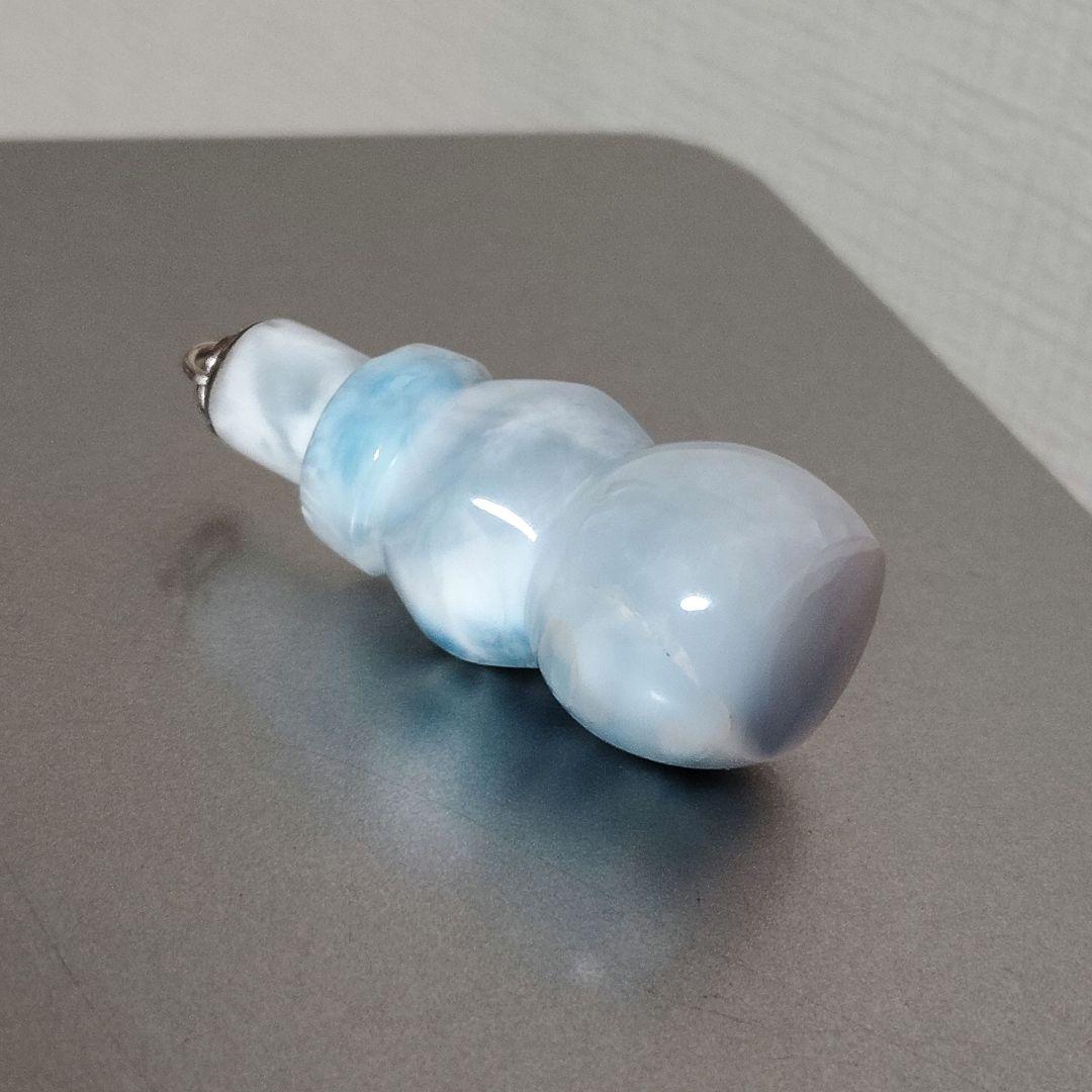 ラリマー トップクオリティ✨雪だるま チャーム 全体に美しいシャトヤンシー破格値