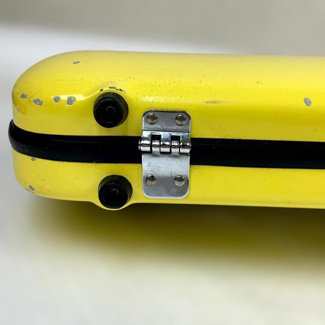 CCシャイニーケース　トランペットケース　イエロー　ストラップ付き　キズ有り