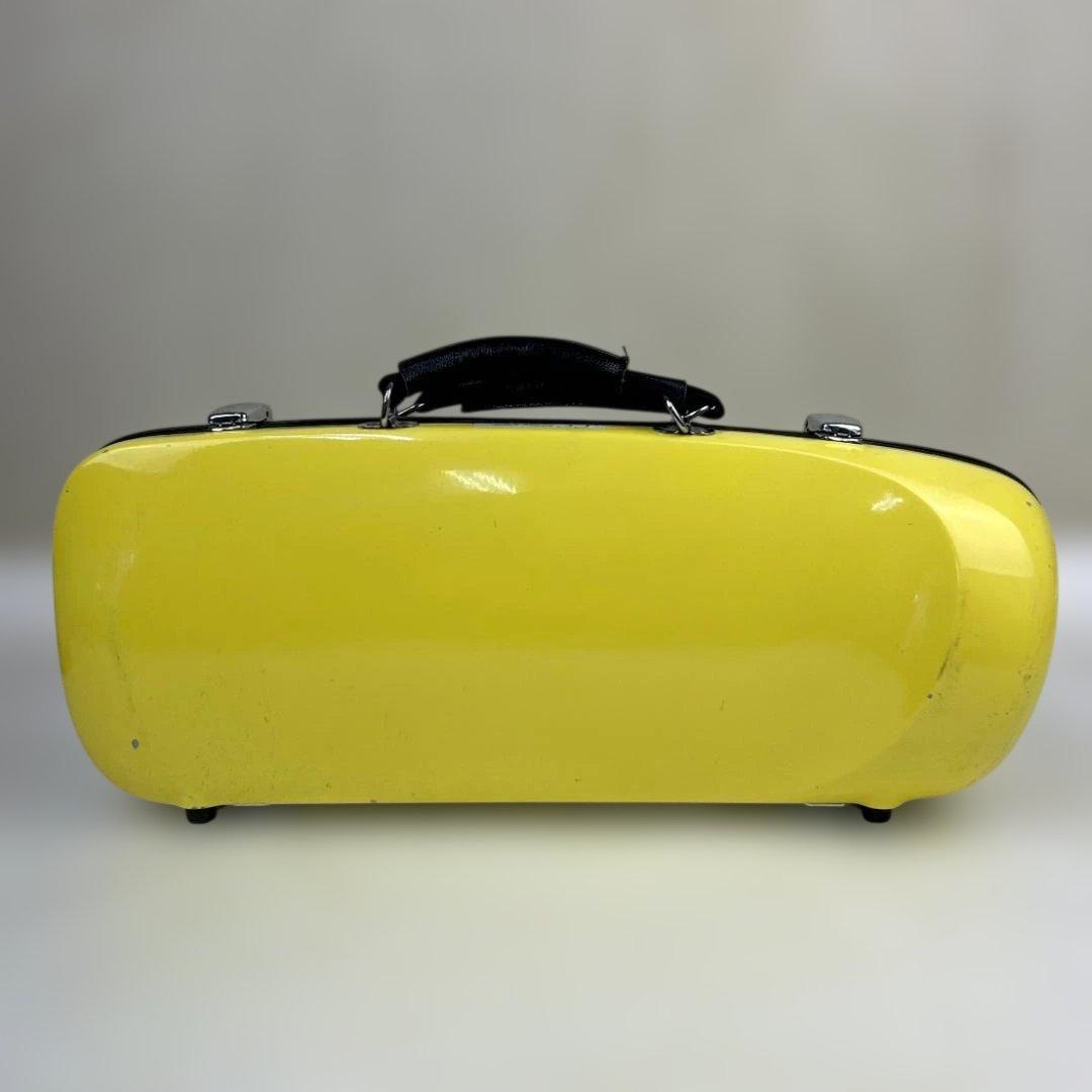 CCシャイニーケース　トランペットケース　イエロー　ストラップ付き　キズ有り