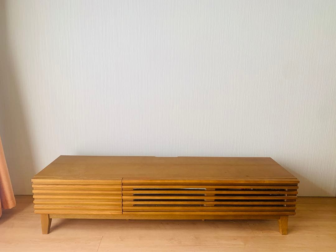 リセノテレビボード150センチ　ミドルブラウン