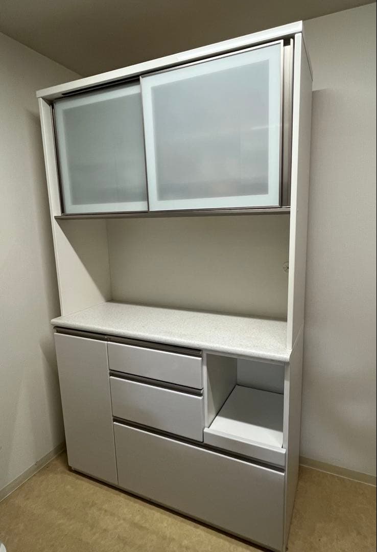 ニトリ　キッチンボード　アルミナ2 120KB WH