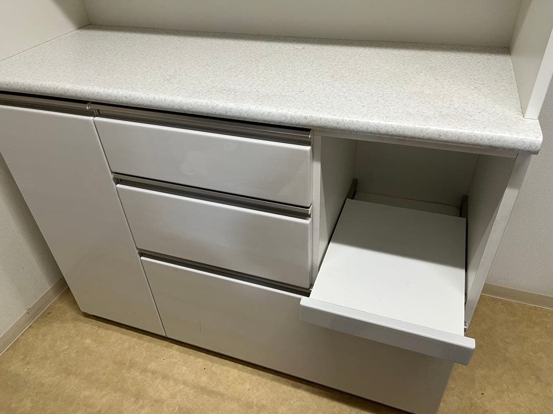 ニトリ　キッチンボード　アルミナ2 120KB WH