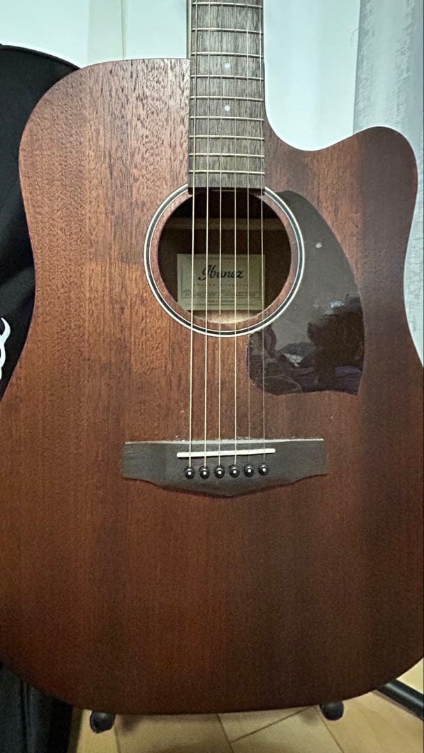 Ibanez アコースティックギター ブラウン ギターケース付き