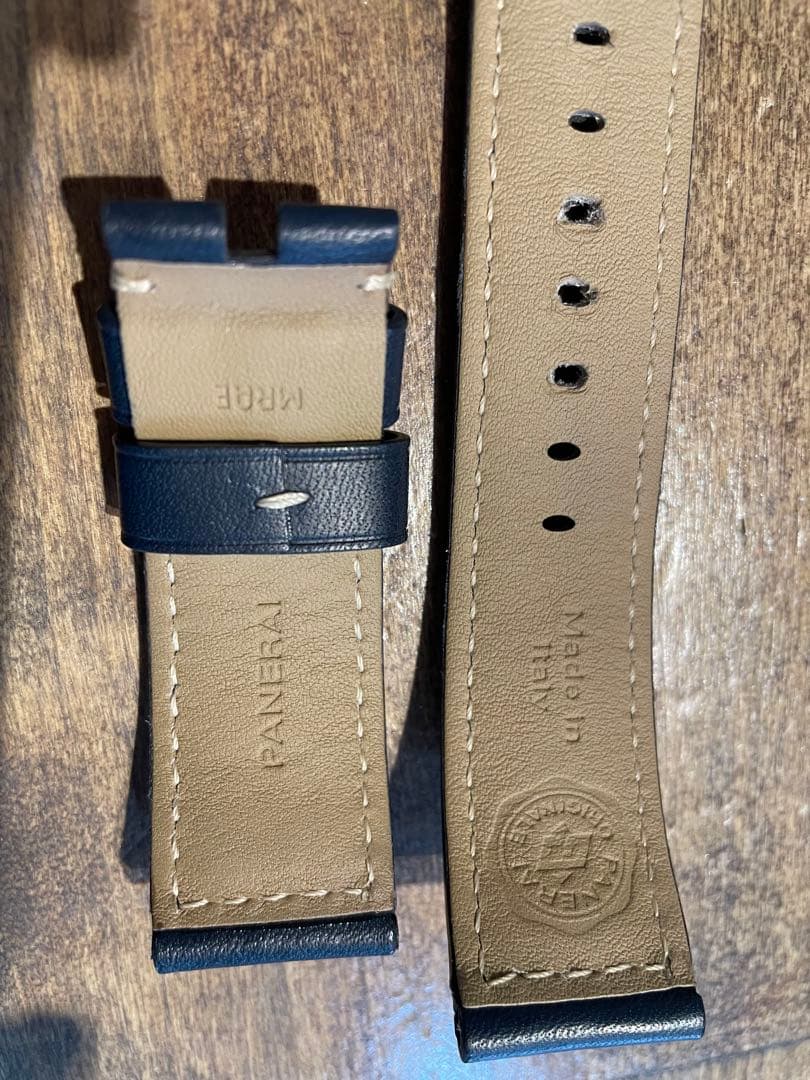 パネライ✴︎レザーベルト青カーフ