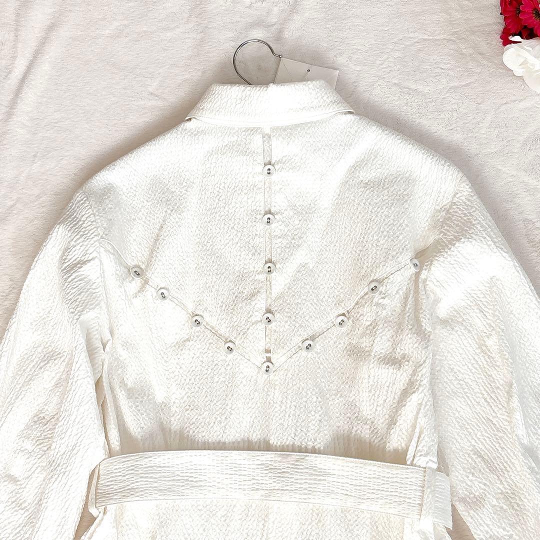 AKIRANAKA アキラナカ ロングシャツワンピース 白 日本製 2 M 美品