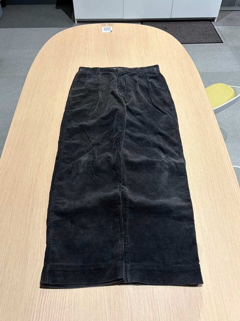 90s USA製 ラルフローレン ポロチノ 初期タグ ブラックコーデュロイ