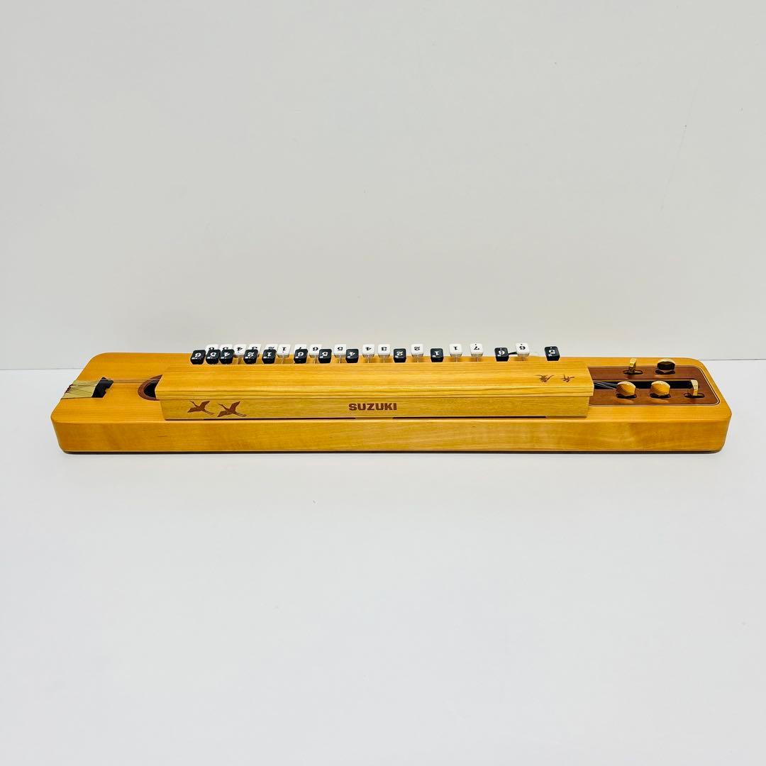 【極美品】SUZUKI 電気大正琴 弁慶 ピック 接続コード 説明書付き