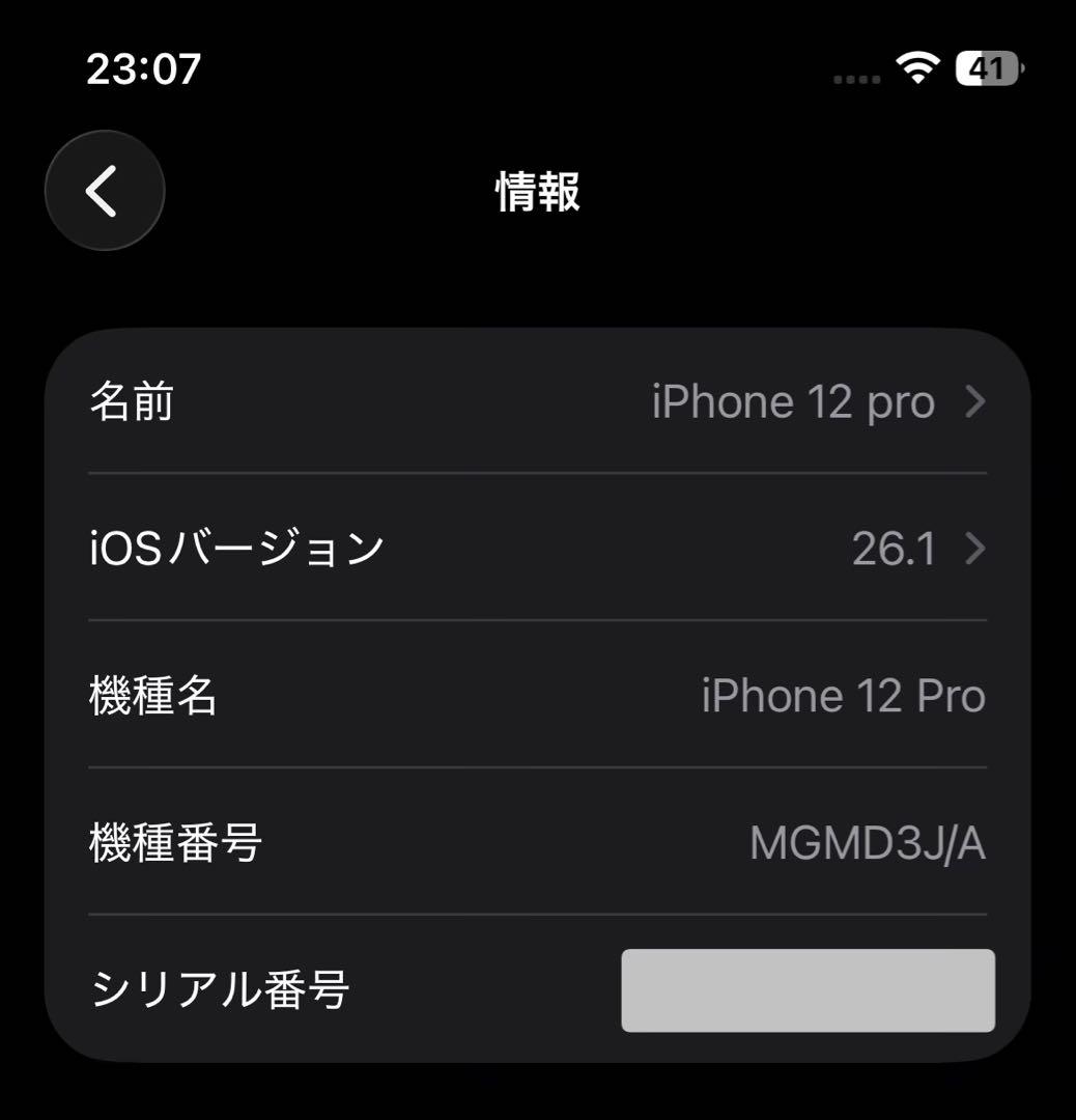 iPhone 12 Pro 256GB バッテリー最大容量100%