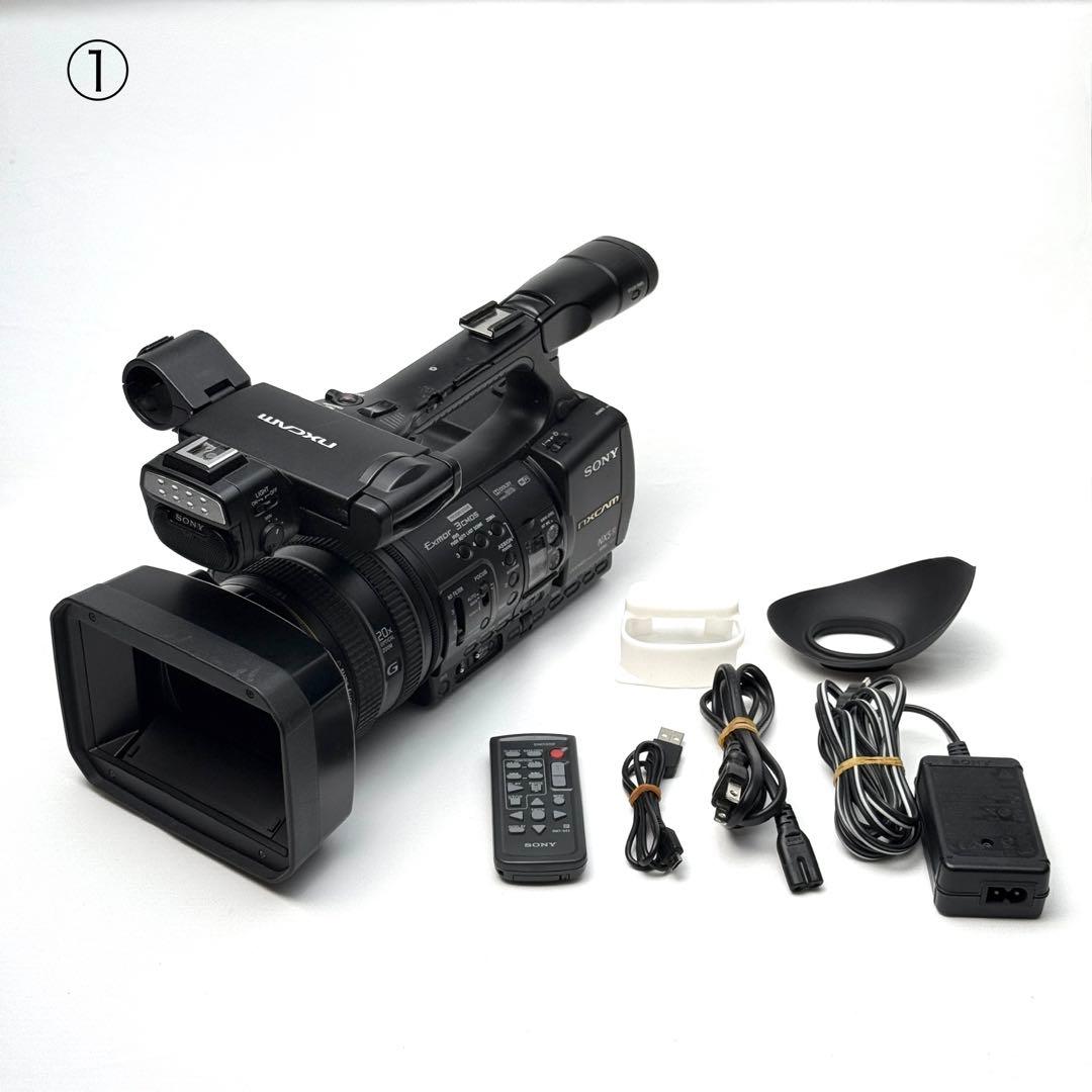①SONY NXCAM HXR-NX5R 業務用 ビデオカメラ おまけ有
