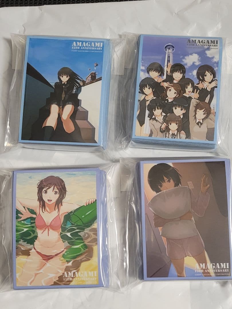 新品未開封　アマガミ15th　トレーディングカードスリーブ全４種セット