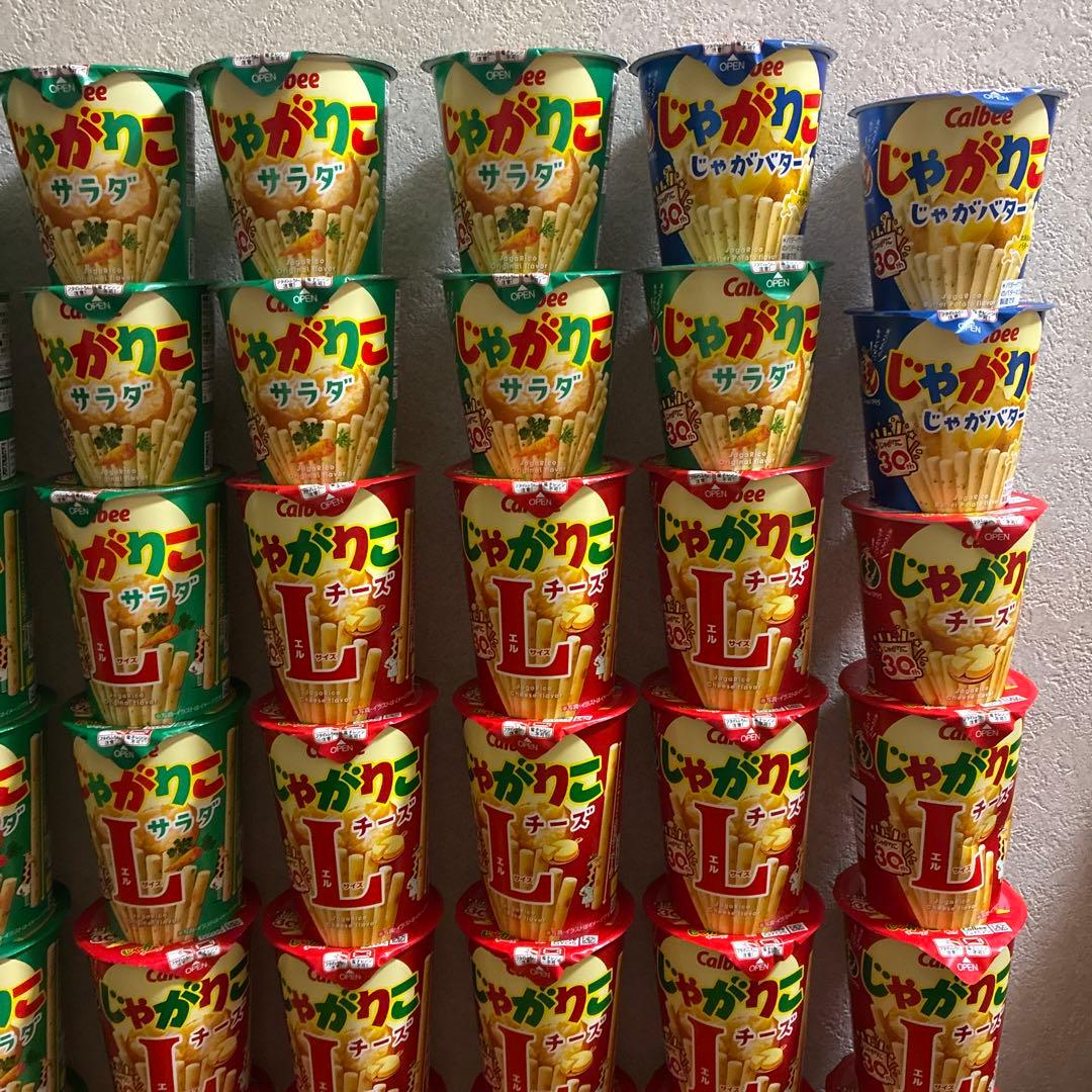 送料込み　じゃがりこLサイズ　ノーマルサイズ　計71個セット