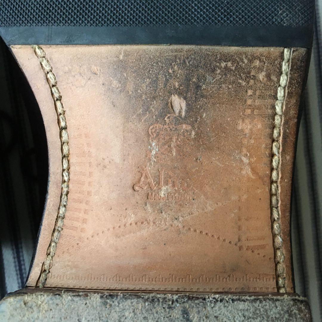 オールデン パンチドキャップトゥ 8 バーガンディー