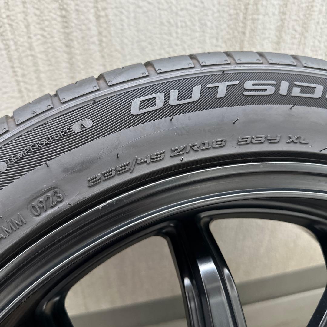 5ZIGEN FIREBALL RR ホイール/ タイヤ4本セットPCD100