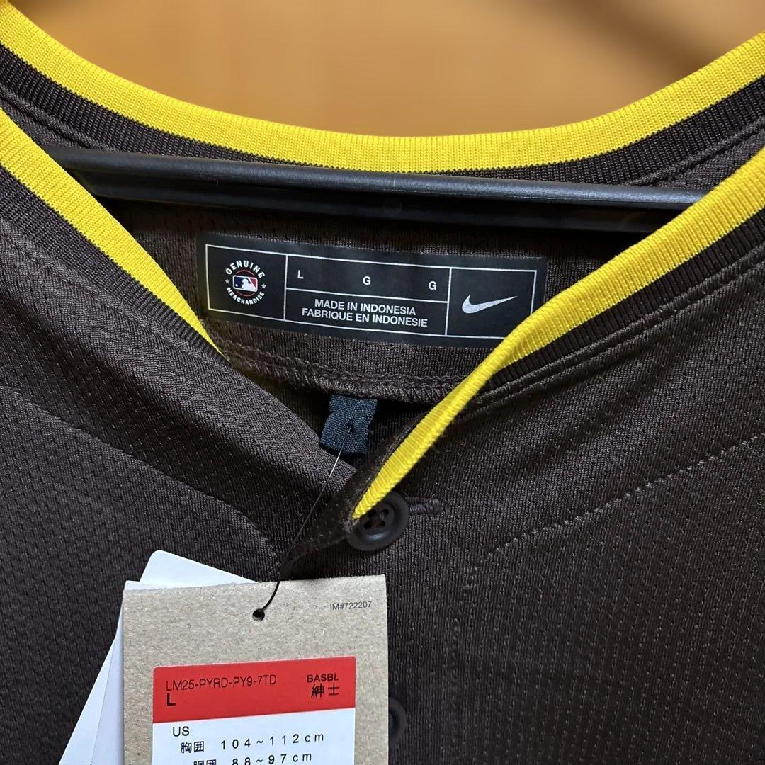 新品[パドレス ] 定価28000円松井裕樹レプリカタグ付き　ユニフォーム L