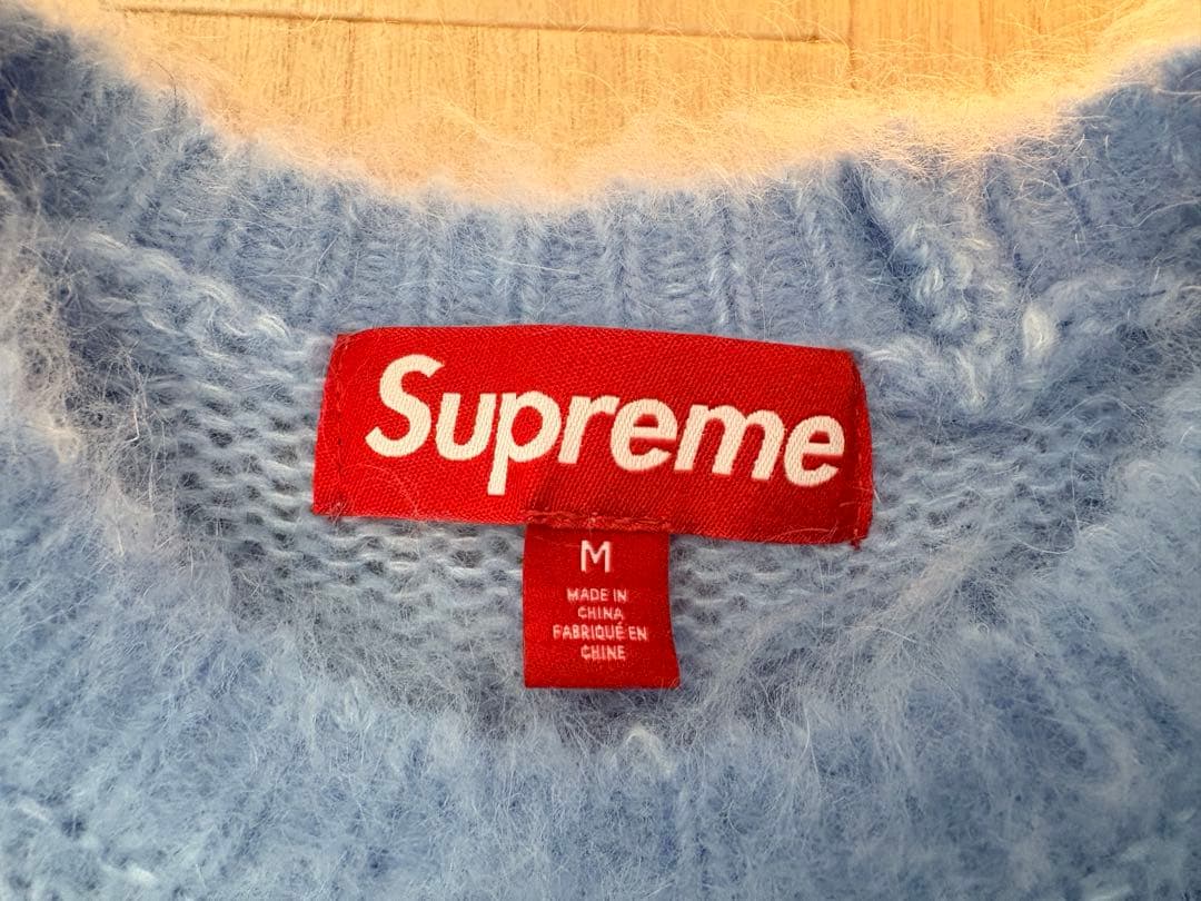 Supreme ライトブルー クルーネックセーター M