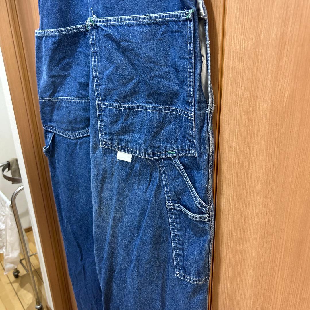 60〜70s ＵＳＡ製BIG SMITH デニムオーバーオール ＬＬサイズ
