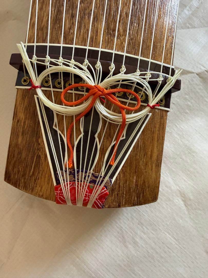 13弦　お琴　和楽器　ミニチュア　レトロ　ミニ琴