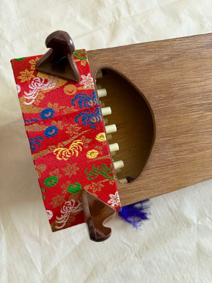 13弦　お琴　和楽器　ミニチュア　レトロ　ミニ琴