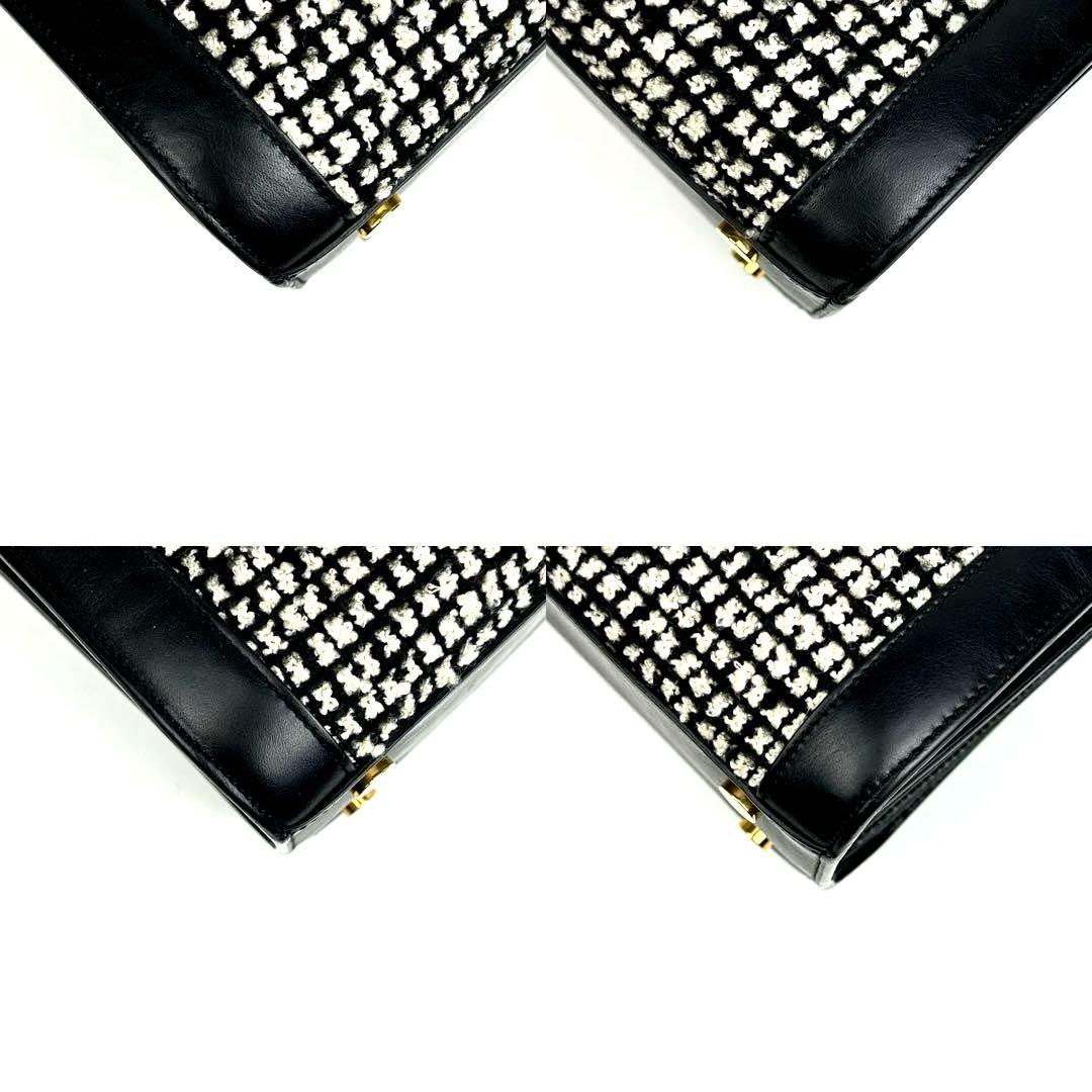 【美品】サンローラン　サックドジュール　2way　ハンドバッグ　ツイード　レザー