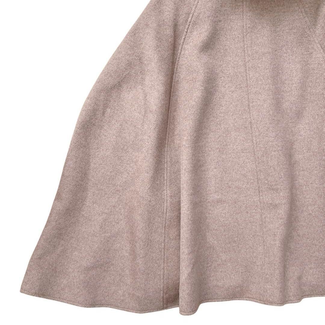 RUIRUE BOUTIQUE　フォックスファー付きケープコート　ポンチョ