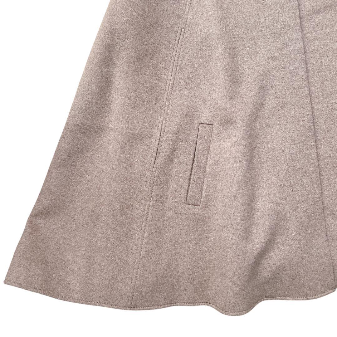 RUIRUE BOUTIQUE　フォックスファー付きケープコート　ポンチョ