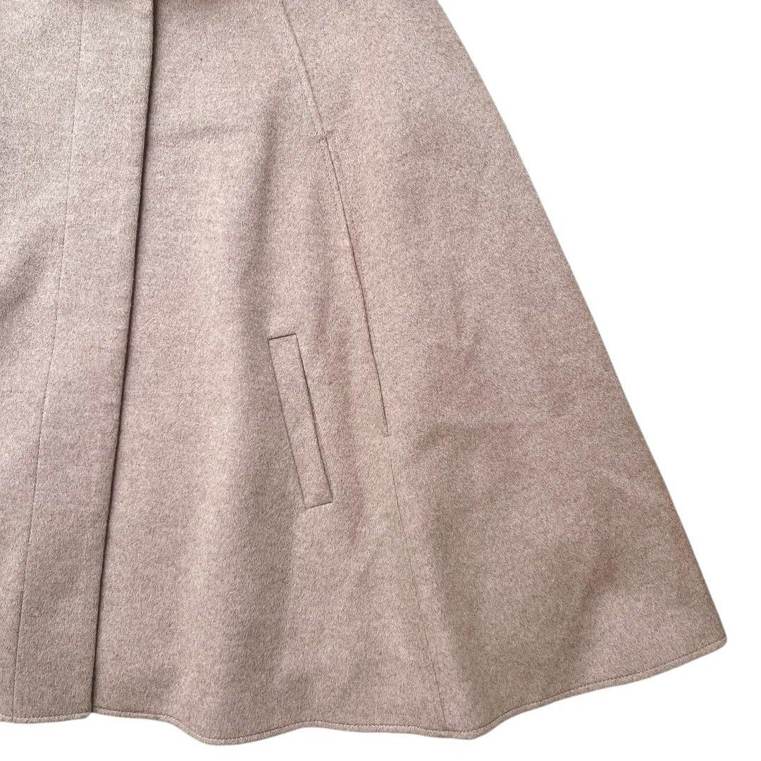 RUIRUE BOUTIQUE　フォックスファー付きケープコート　ポンチョ