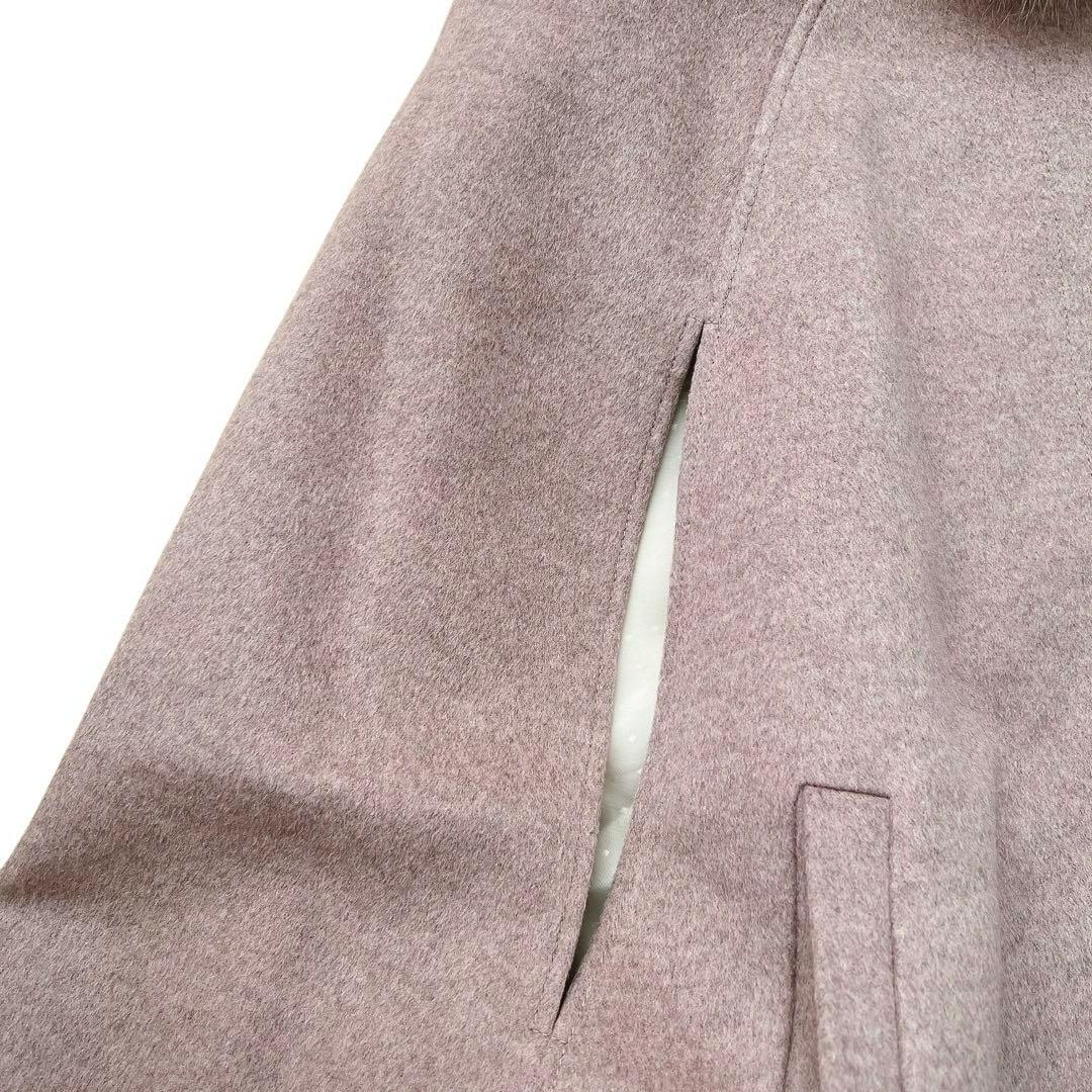 RUIRUE BOUTIQUE　フォックスファー付きケープコート　ポンチョ