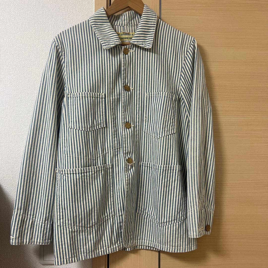 リーバイス　カバーオール　エクスプレスストライプ　LVC 38 ヒッコリー