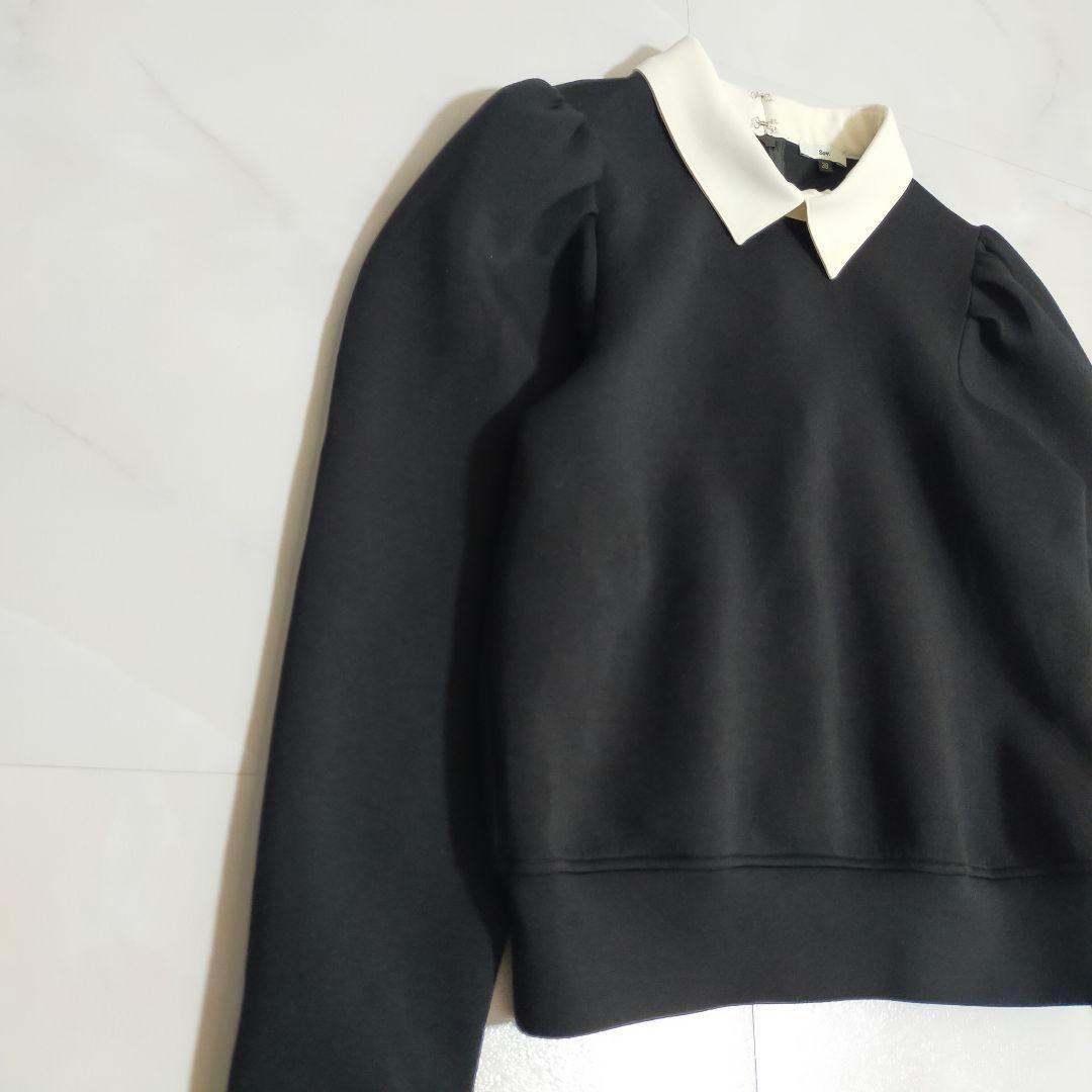 25SS✨ソヴ sov. パフスリーブダンボールニットプルオーバー