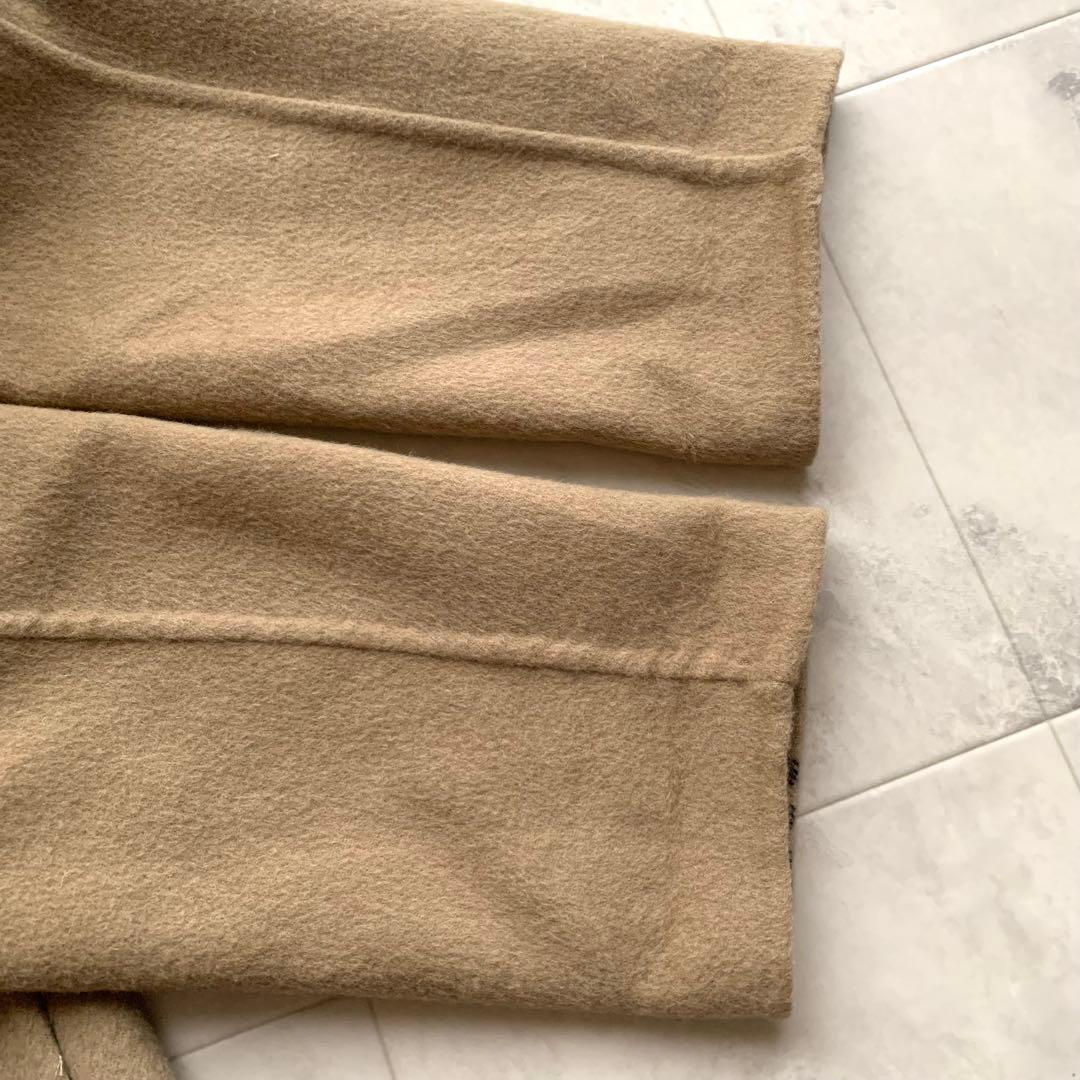 バーバリーロンドン 大きいサイズ 15 カシミヤ混 ダブルフェイス リバーコート