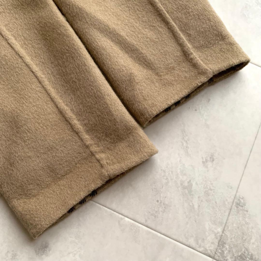 バーバリーロンドン 大きいサイズ 15 カシミヤ混 ダブルフェイス リバーコート