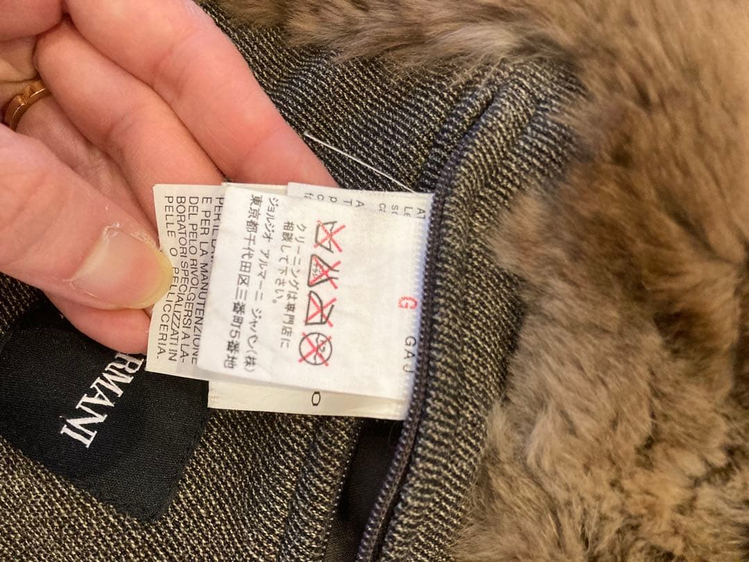 T*J様 グレー ファー襟 テーラードジャケット