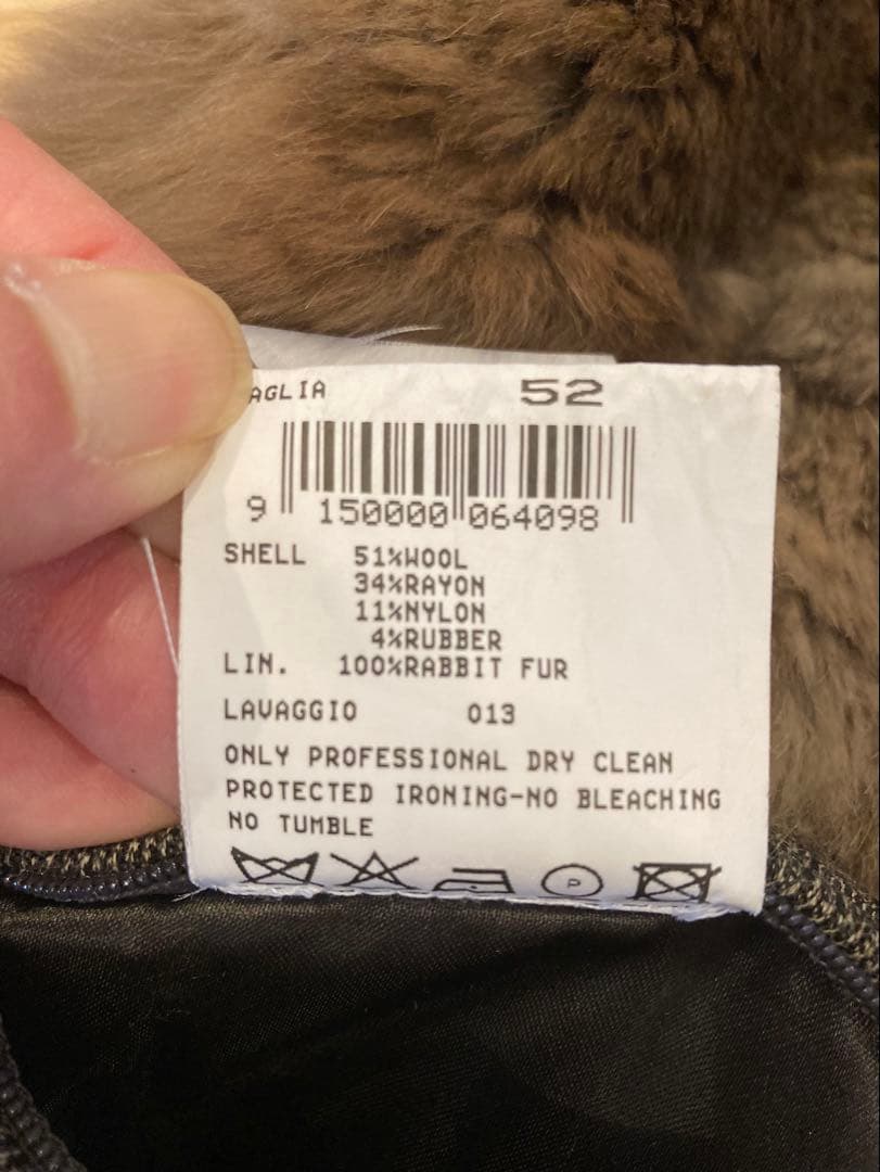 T*J様 グレー ファー襟 テーラードジャケット