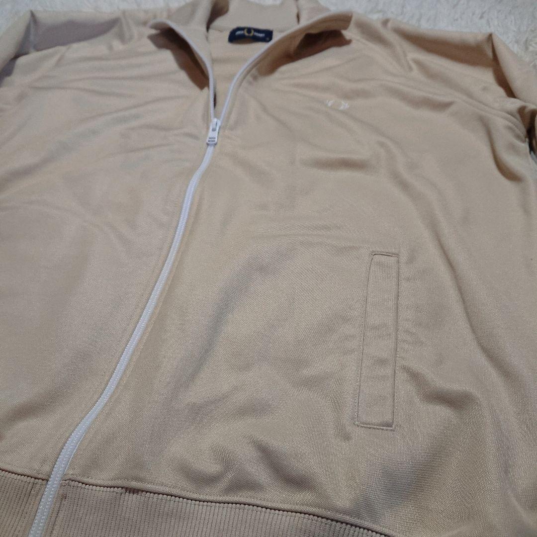 フレッドペリー トラックジャケット ジャージ サイドライン 刺繍 ベージュ XL