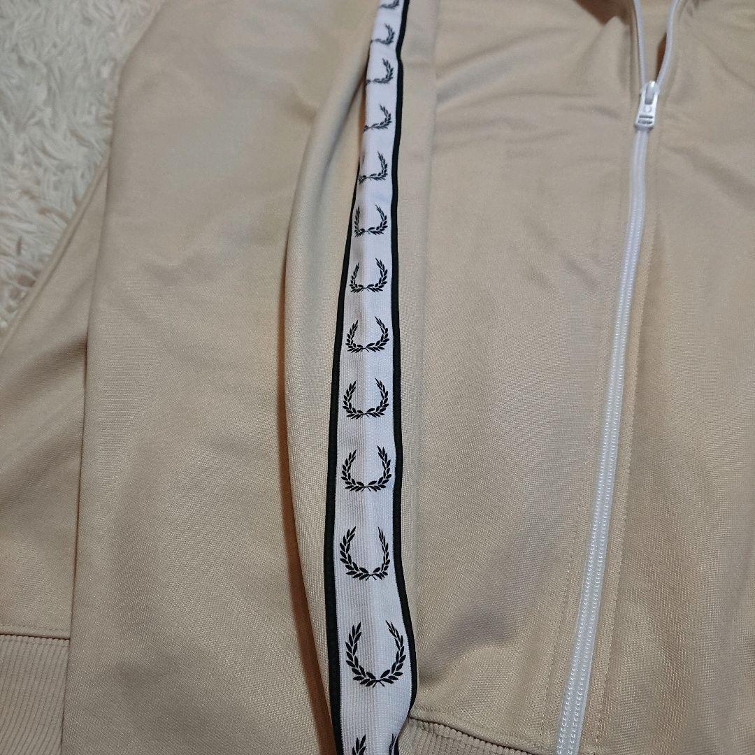 フレッドペリー トラックジャケット ジャージ サイドライン 刺繍 ベージュ XL