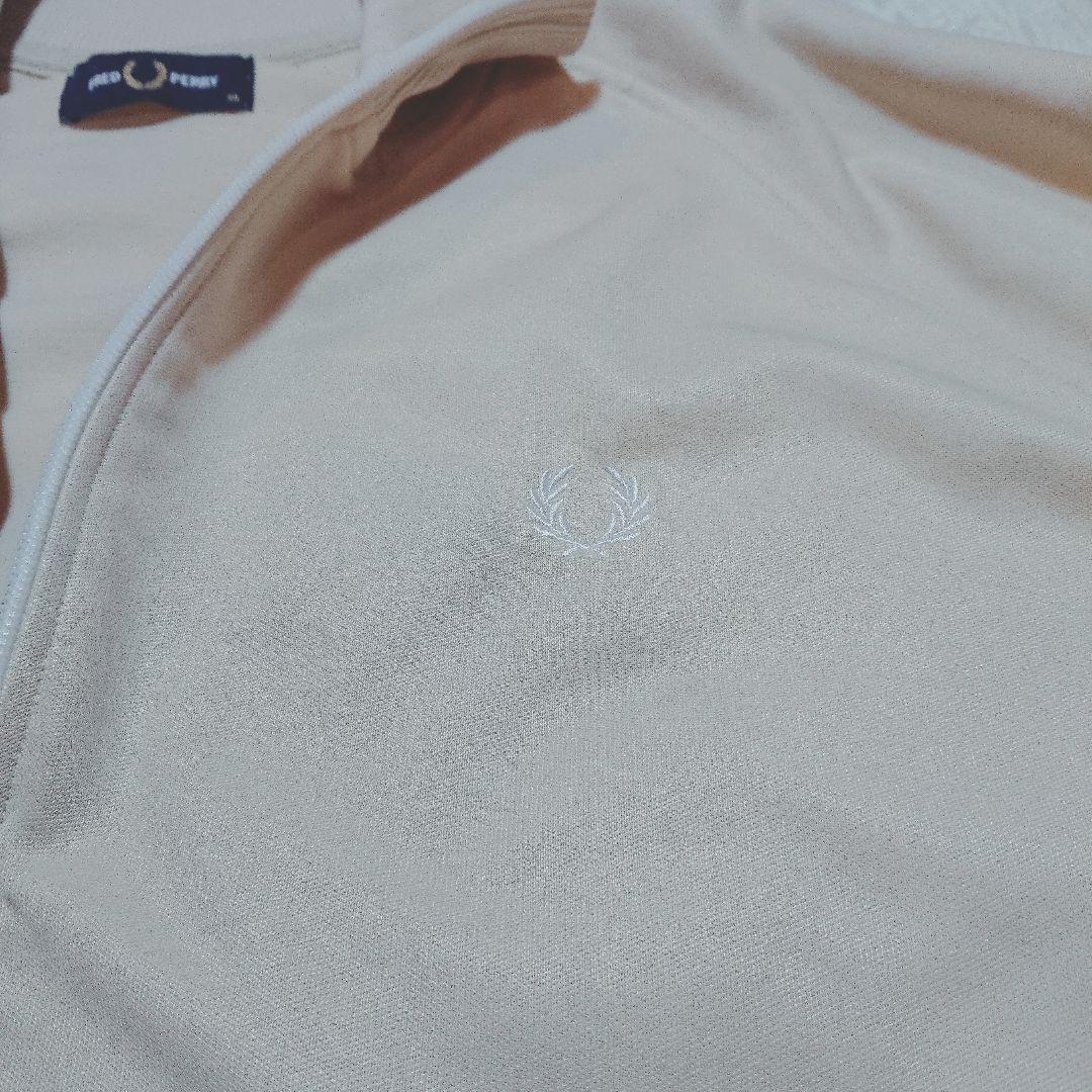 フレッドペリー トラックジャケット ジャージ サイドライン 刺繍 ベージュ XL