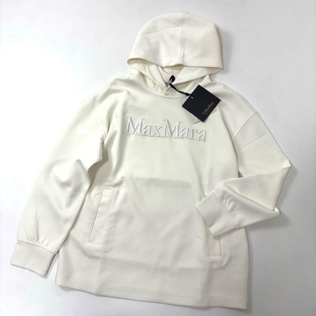 未使用タグ付き★S Max Mara フーディ パーカー ロゴ レディース M