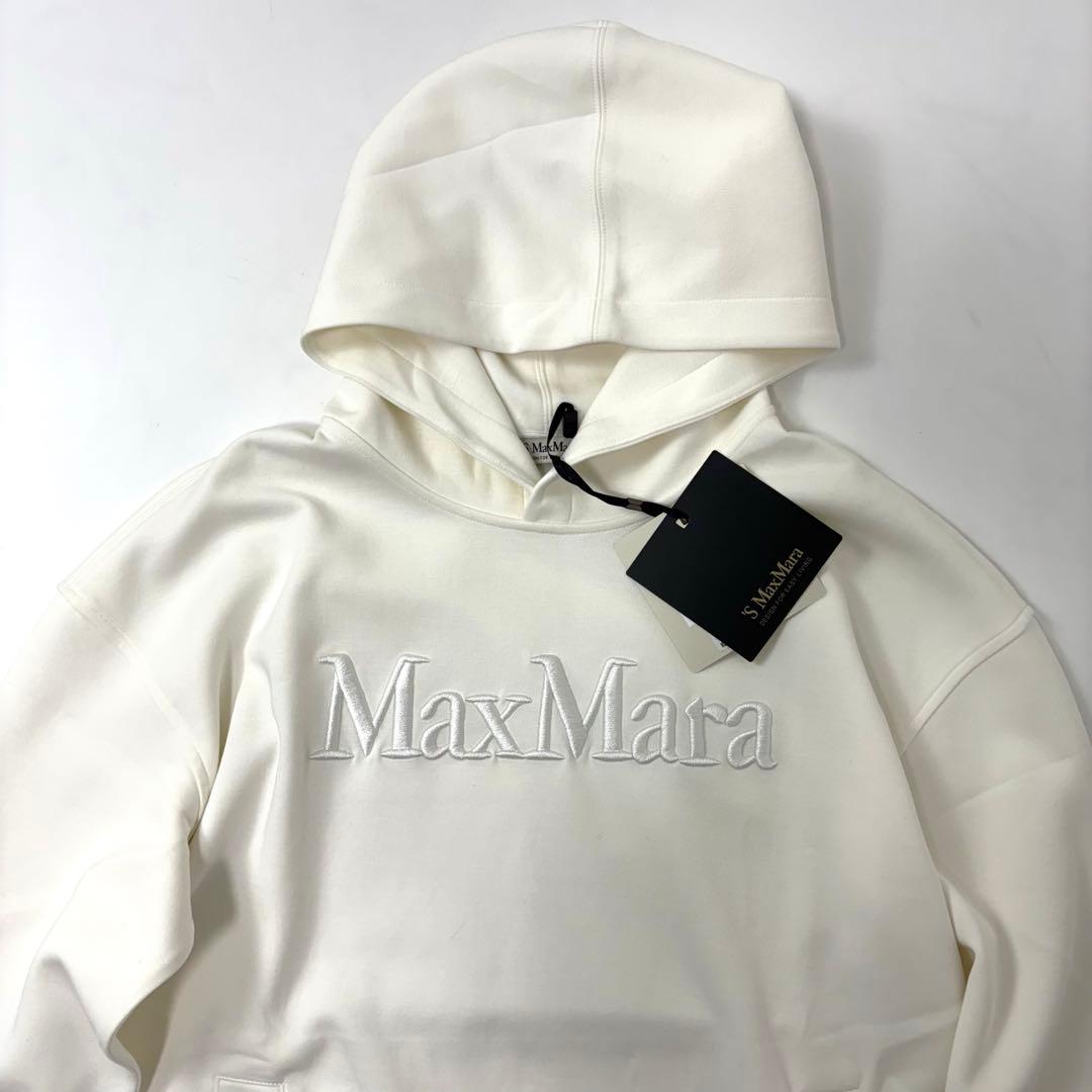 未使用タグ付き★S Max Mara フーディ パーカー ロゴ レディース M