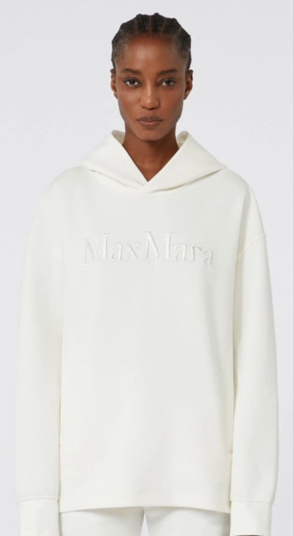 未使用タグ付き★S Max Mara フーディ パーカー ロゴ レディース M