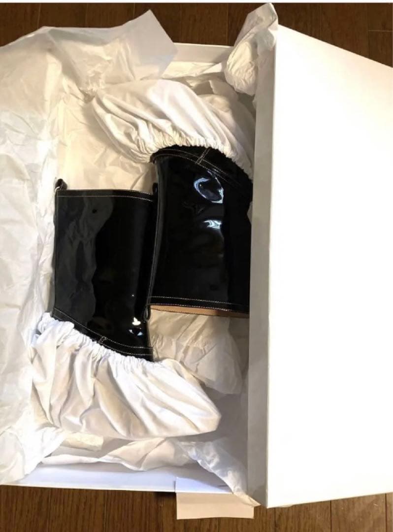 (新品) Martin Margiela マルジェラ 希少エナメル ブーツ 36