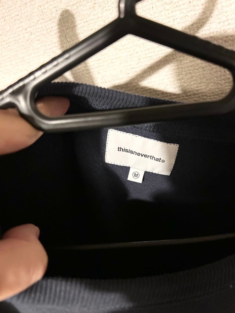 thisisneverthat ネイビー ロゴ スウェット M