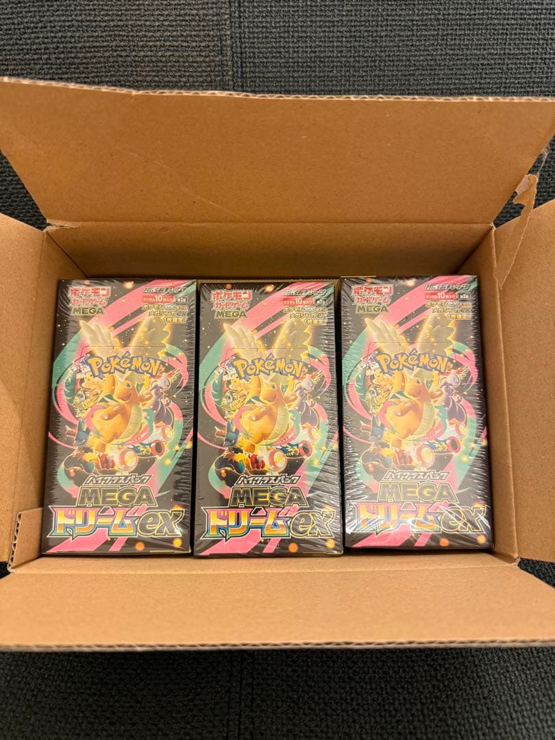 【ポケモンカード 】MEGAドリームex 3BOX シュリンク付き